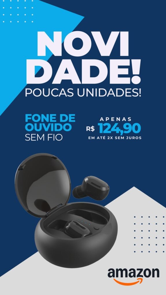 Fone de Ouvido Sem Fio